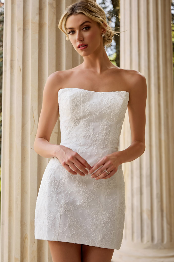 strapless fitted dress JB50283