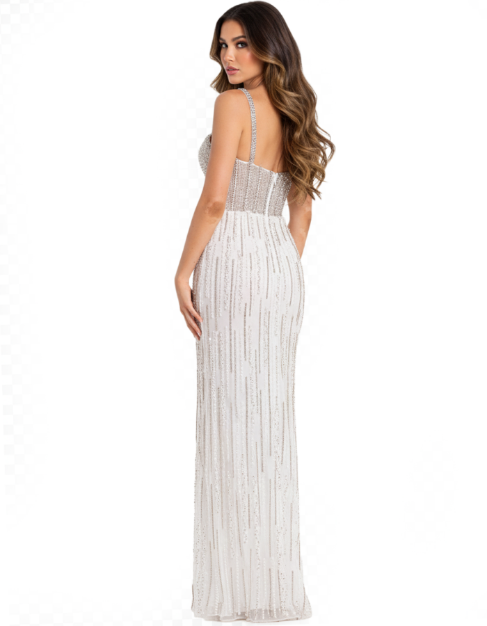 white sheath dress 49367